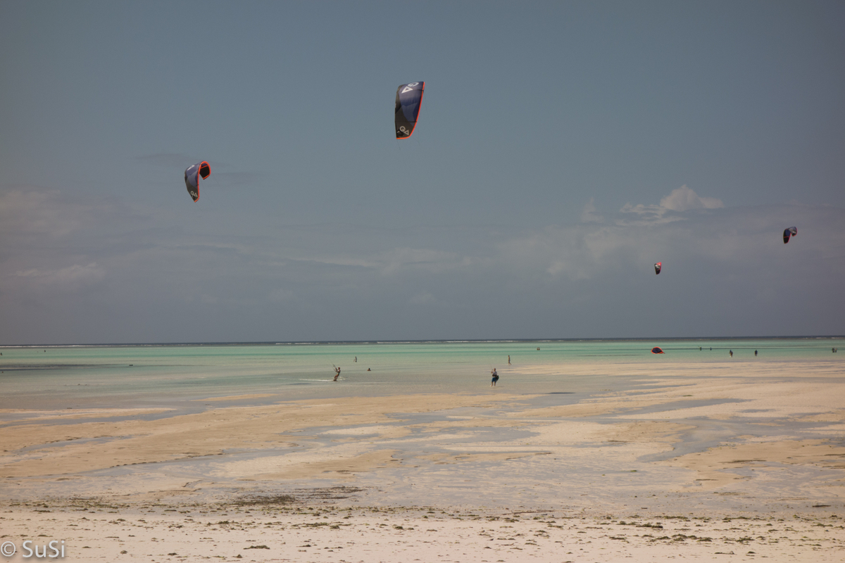 Kiter in der Lagune