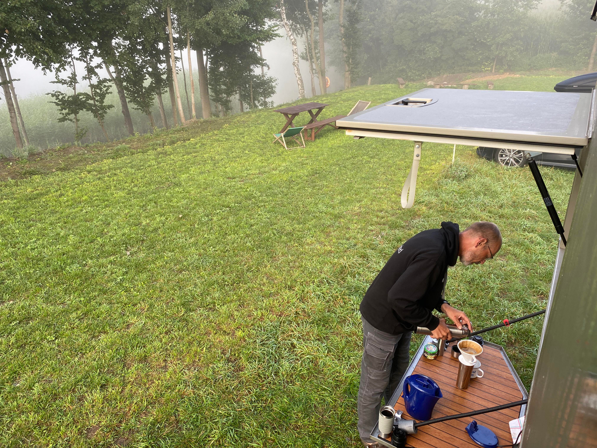 Kaffee Kochen im Camper!